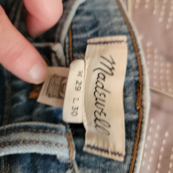 Madewell Relaxed Taper Medium Light Wash Denim Jeans W29 L30 - Picture 4 of 6